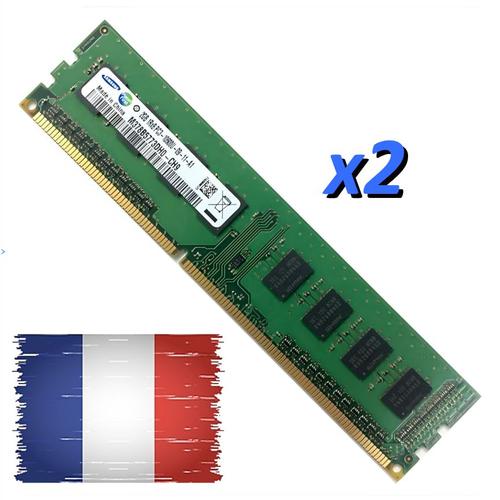 2xBarrette Mémoire 2Go RAM DDR3 Samsung M378B5773DH0-CH9 PC3-10600U 1333MHz 1Rx8