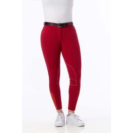 Pantalon Riding World "Alexandrie", Femmes - Couleur : Rouge, Taille : 38, Équitation