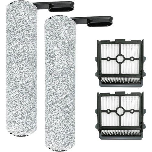 Set d'accessoires pour Tineco Floor One S5 Combo Aspirateur Eau et poussière à Batterie, Pièces détachées Contient 2 Rouleaux de brosses 2 filtres HEPA(S5 Combo).[G810]