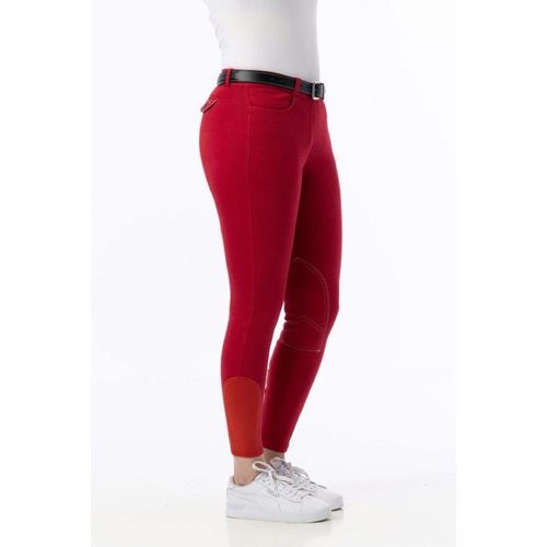 Pantalon Riding World "Alexandrie" Enfant - Couleur : Rouge, Taille : 12 Ans, Équitation