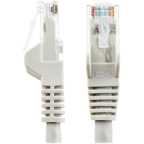 StarTech.com Câble Ethernet CAT6 3m - LSZH (Low Smoke Zero Halogen) - Cordon RJ45 UTP Anti-accrochage 10 GbE LAN - Câble Réseau Internet 650MHz 100W PoE - Gris - Snagless - 24AWG (N6LPATCH3MGR).[G882]