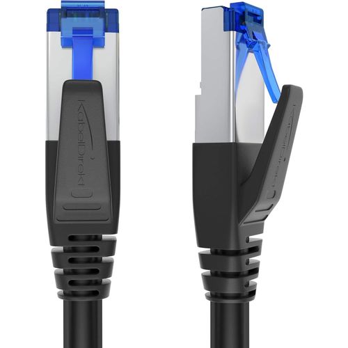 Câble Ethernet Cat 7 ¿ 10x 1 m Câble Réseau, Câble RJ45/LAN de 10 Gigabits ¿ Disponible en 0,25-30 m (approprié pour Les réseaux à Haute Vitesse, commutateur/routeur/Modem, Noir).[G881]
