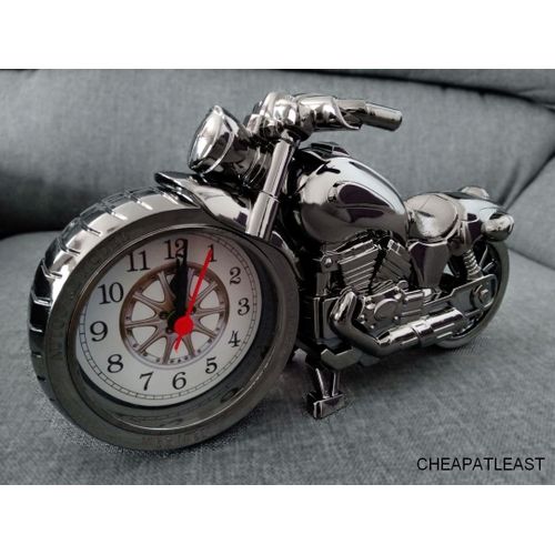 Horloge Réveil Moto Chopper Customs West Coast Harley Idée Cadeau Biker Motard Déco Garage
