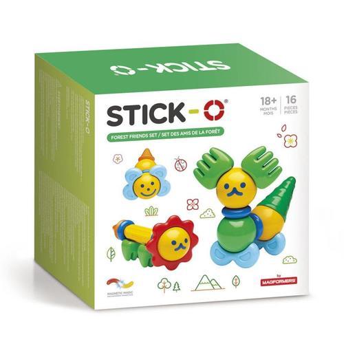 Stick-O Jeu De Construction Magnétique Pour Enfants Partir De 1 5 Ans Jouets De Construction Créatifs Et Éducatifs Kit D Amis De La Forêt Pour Filles Et Garçons Jouets Montessori 16 Pi Ces