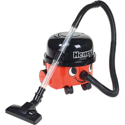 Henry & Hetty Jouets - Aspirateur Henry - Aspirateur rouge fonctionnel avec buse - Kit de nettoyage pour enfants - 3 ans +, 23.2 x 21.2 x 22.8 cm.[G979]
