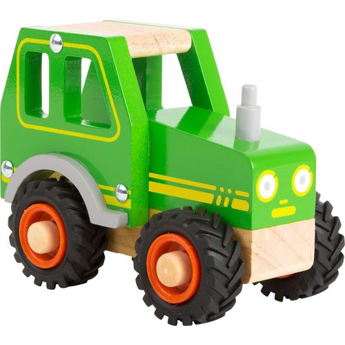 Tracteur en Bois pour Les Enfants de 18 Mois et Plus, certifié FSC100%, Convient également aux Jeux, Vert.[G982]