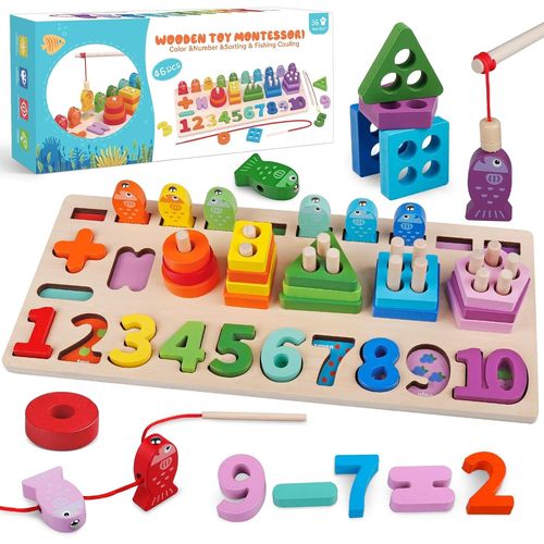 Jouet Montessori Bebe 6 Mois, 24 pièces Cube d'activité Bébé Jeux Bebe Eveil, Souple Sensoriels Jouet Dentition Bébé, Jeux Educatif Jouets d'éveil pour Bebe Enfant 6 9 12 Mois 1 2 Ans (3 In 1).[G877]