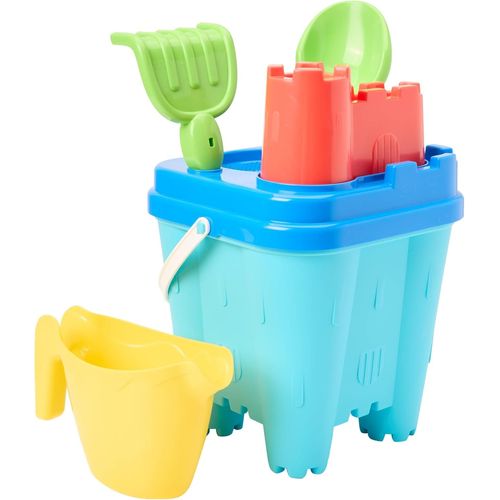 Jouets - 617 - Seau Garni Château Fort 18,5 Cm - Jeu De Plage Pour Enfants - Dès 18 Mois - Fabriqué En France.[G1076]