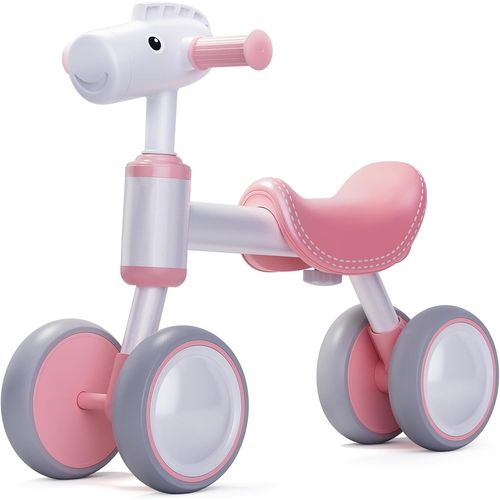 Draisienne Bebe 1 An, Vélo D'équilibre Bébé Sans Pédales Pour 12-24 Mois Bébé, Vélo Draisienne 2 Ans À 4 Roues, Jouet Enfant Cadeau Pour Garçons Et Filles.[G509]