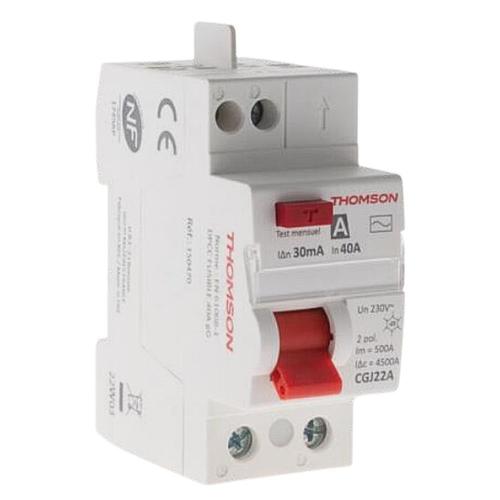 Interrupteur Différentiel 40A/30mA type A NF (EASY CONNECT) - Thomson