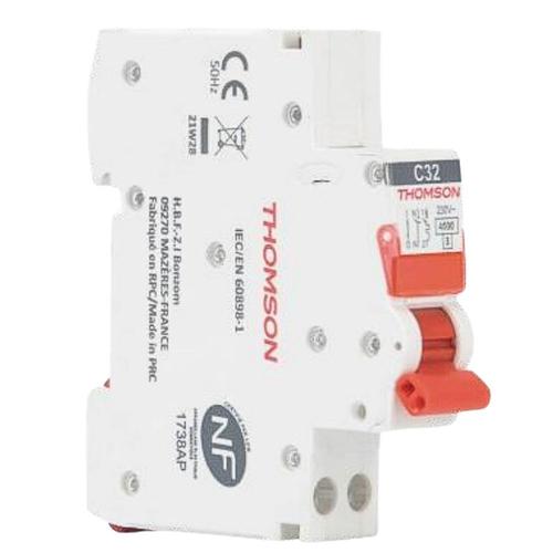 Disjoncteur 1P+N peignable et à bornes automatiques 20A NF (EASY CONNECT) - Thomson