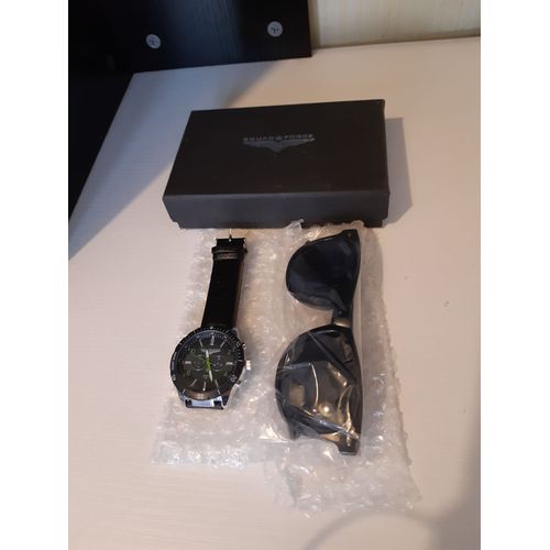 Boite Squad Force - Lunettes De Soleil Et Montre Homme