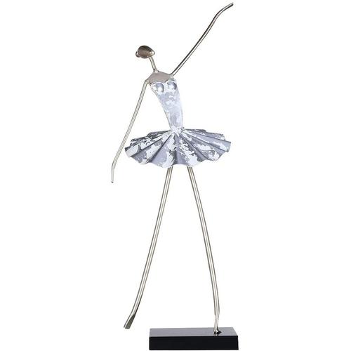 Ballerine Statue Danse Fille Sculpture en MéTal Ornement Abstrait Maison Salon Danse Studio DéCoration Cadeau