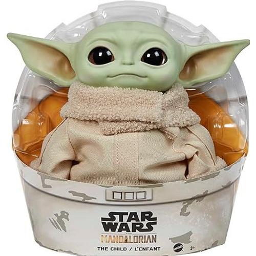 Star Wars Plush Toys, Grogu Soft Doll From The Mandalorian, 11-Inch Figure, Collectible Stuffed Animals For Kids