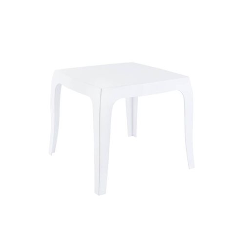 Petite Table Design Moderne En Plastique Blanc Pour Intérieur Ou Extérieur 10_0001067