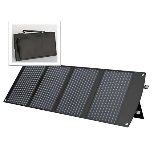 Panneau solaire portatif SolarTec 120 - 120w 18V 6.6A - 4 pans monocristallins - Port USB A-C - Câble DC - Protec