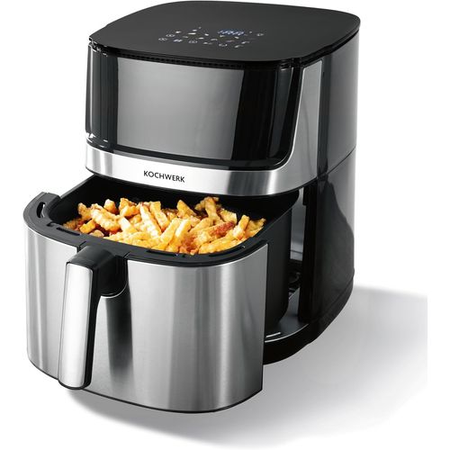 Rachs Friteuse à air chaud 7,5L | Friteuse numérique à écran tactile & fonction minuterie | 10 programmes & 1 programme DIY | Friture d'aliments sans huile - pauvre en graisse | 2200W.[G353]
