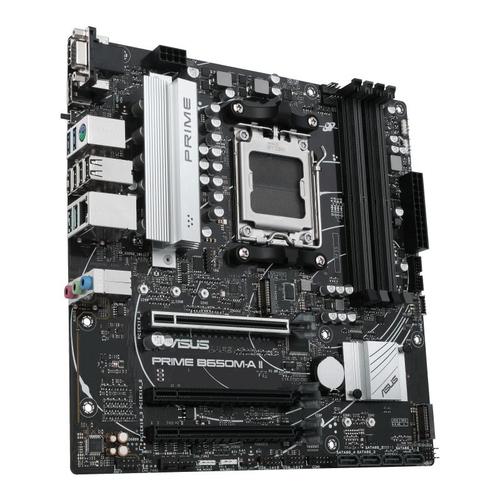 ASUS PRIME B650M-A II-CSM - Carte-mère - micro ATX - Socket AM5 - AMD B650 Chipset - USB 3.2 Gen 1, USB 3.2 Gen 2, USB-C 3.2 Gen 1 - 2.5 Gigabit LAN - carte graphique embarquée (unité centrale...