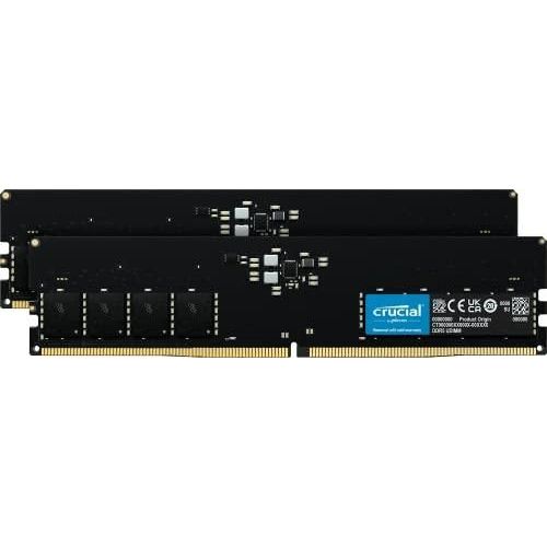 Crucial Kit mémoire vive 16 Go (2x8 Go) Crucial DDR5-5600 CL46, Mémoire vive