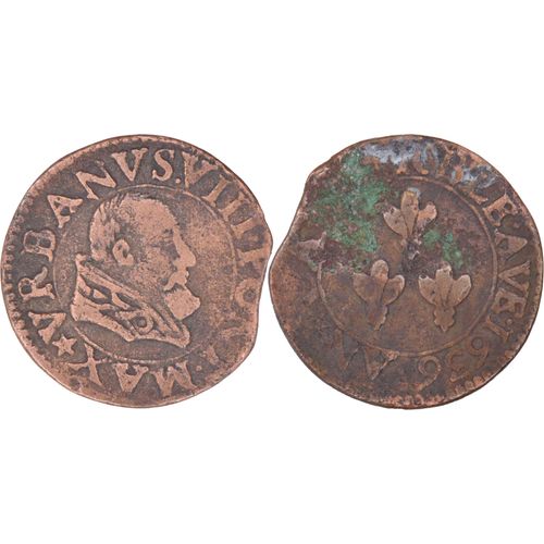 Vatican - 1636 - Urbain Viii - Double Tournois Ou Quattrino - Avignon - Bd.967 - 2.64 G. -16-003