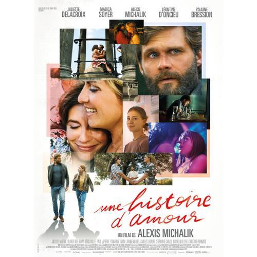 Une Histoire D'amour - Affiche Originale De Cinéma - Format 120x160 Cm - Un Film De Alexis Michalik Avec Juliette Delacroix, Pauline Bression, Manon Maindivide, Daniel Njo Lobé - Année 2023