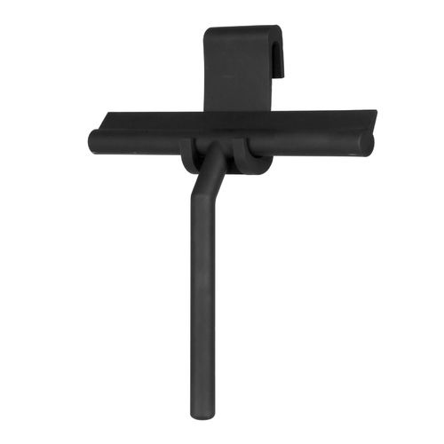 Essuie-glace noir, essuie-glace domestique en silicone, lame d'essuie-glace de douche de fenêtre, outil de nettoyage de salle de bain de voiture 21 * 16 * 3 cm