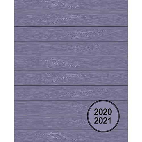 2020-2021 Two Year Planner: Appointment Planner, Diary And Daily Organizer For 24 Months | Include To-Do List And Priorities Space Purple Board Planks