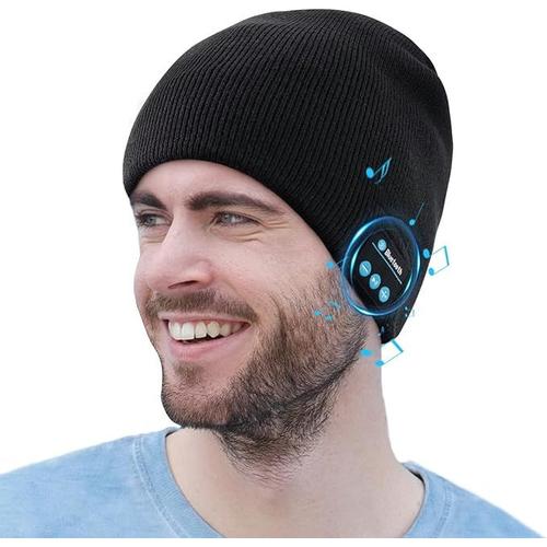 Casque sans fil Bluetooth 5.0 bonnet en tricot pour l'hiver garder au chaud parler musique bluetooth chapeau