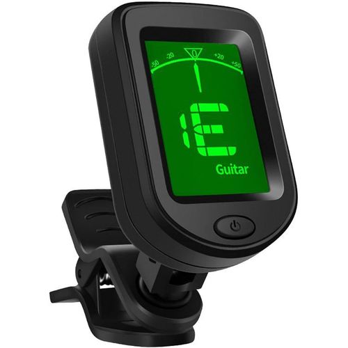 Guitar Tuner Clip-On, Digital Tuner Guitar Accessories With Plectrum For Acoustic Guitar, Electric Guitar, Bass, Violin, Ukulele And Other Stringed Instruments