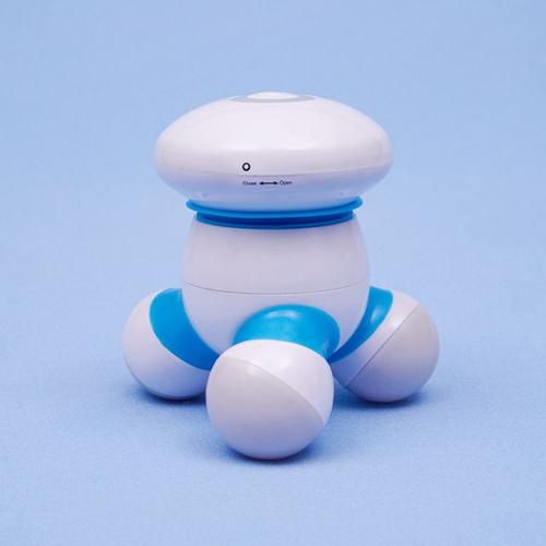Cordless Triangle Mini Massager (Blue) Portable Handheld Electric Vibrating Deep Tissue Percussion Body Massager For Back, Neck, Hand, Shoulder And Full Body Pain Relief