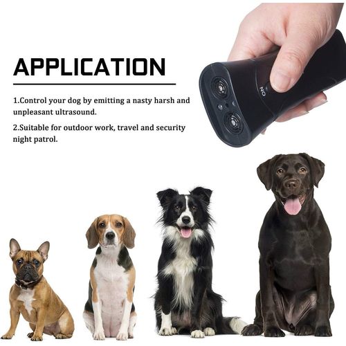 Anti-Aboiement, Entraîneur De Répulsif Pour Chien Portable Répulsif Pour Chien À Double Canal Outil De Dressage De Chien Portable À Ultrasons, Outil De Contrôle Des Aboiements Fréquence Nominale Sans