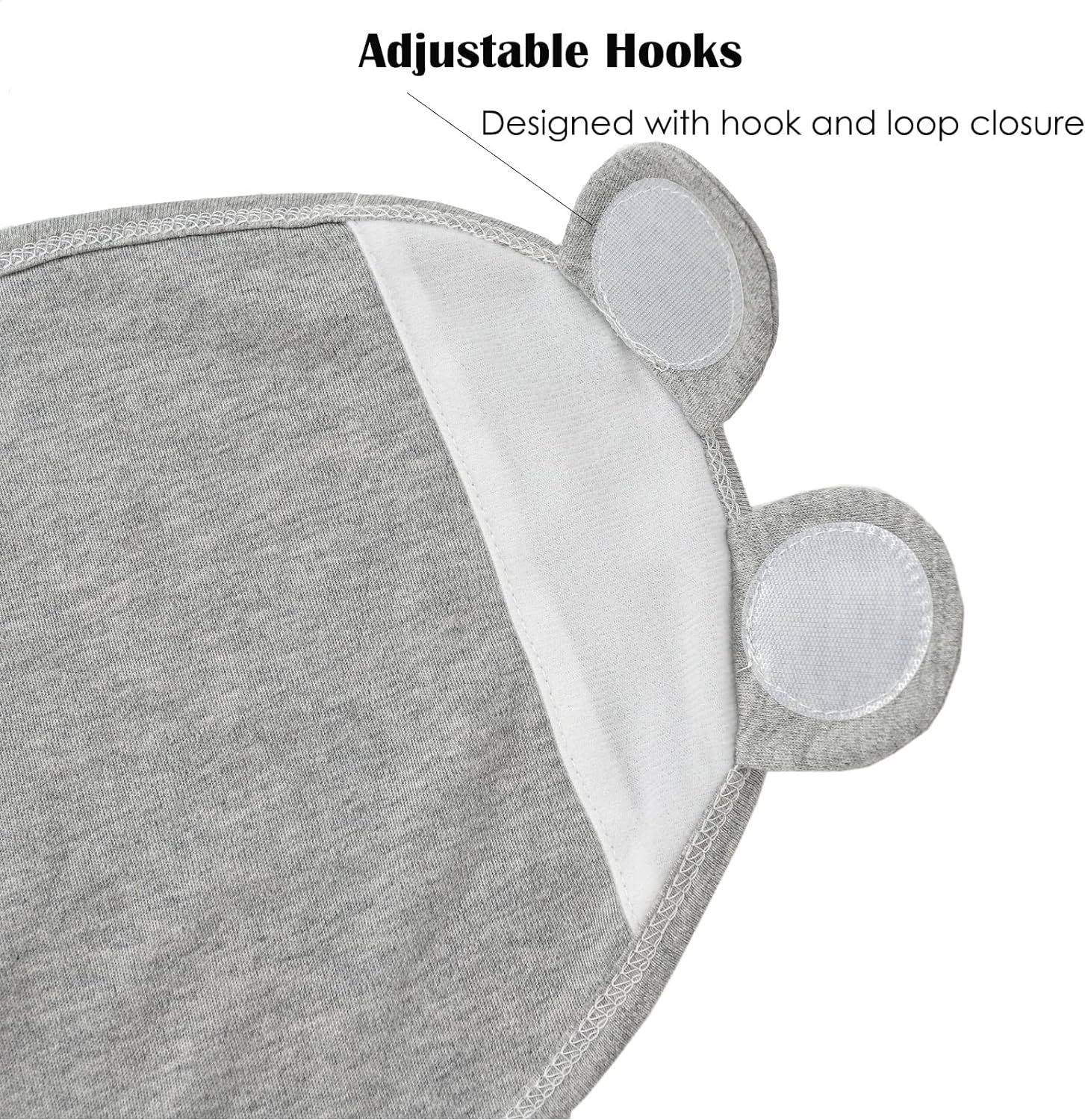 3 X Baby Swaddlers 0-3 Mois (Ensemble Gris) Avec Capuche En ... - 3