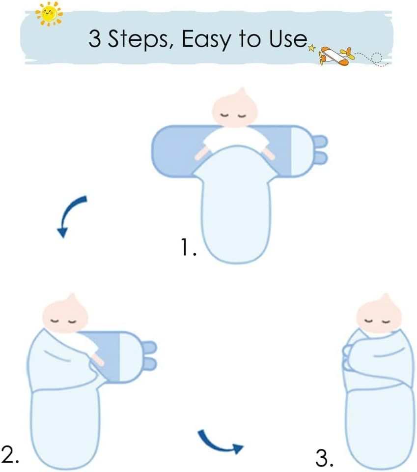3 X Baby Swaddlers 0-3 Mois (Ensemble Gris) Avec Capuche En ... - 5