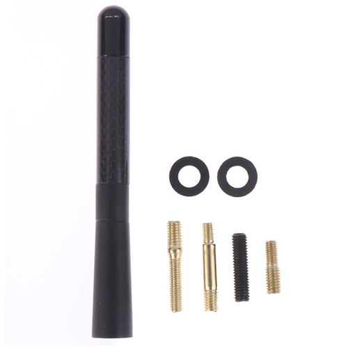 Antenne D'autoradio 12 Cm Universel De Voiture Camion Suv Antenne De Toit De Voiture Vis Noir Court Autoradio Fm Am Antenne Remplacement Pour Toutes Les Voitures