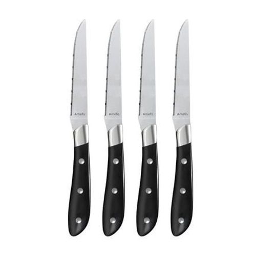 Couzon - Achille Noir - Coffret 4 Couteaux Steak - Noir