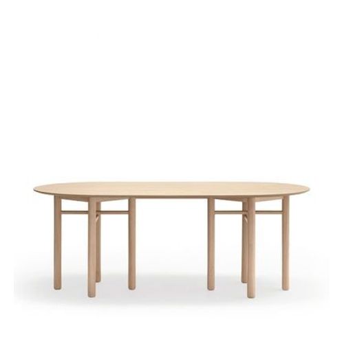 Teulat - Junco - Table À Manger Ovale En Bois 200x100cm - Marron
