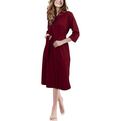 Peignoir Léger Et Luxueux En Tricot Pour Femmes,En Poly Coton Doux