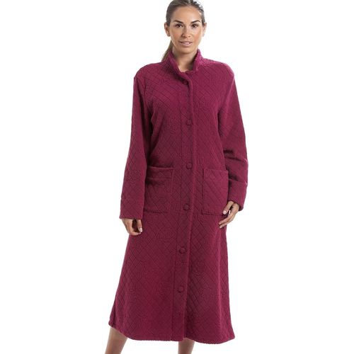 Peignoir Chaud Pour Femme Avec Boutonnière,Ultra Doux,Manches Longues,Poches Pour Confort Ultime