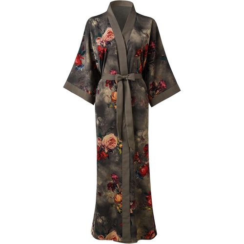 Robe Kimono Longue 100 % Soie Pour Femme-Couleurs Et Imprimés Classiques