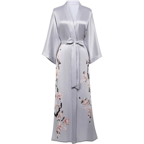 Kimono Robe De Nuit Femme Robe De Chambre Longue Robe De Nuit Floral Kimono Long Chemise De Nuit Kimono 53""/135cm