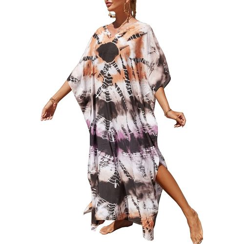 Femme Robe De Nuit Kimono Maxi Cache-Maillot Robe De Plage Bikini D'été