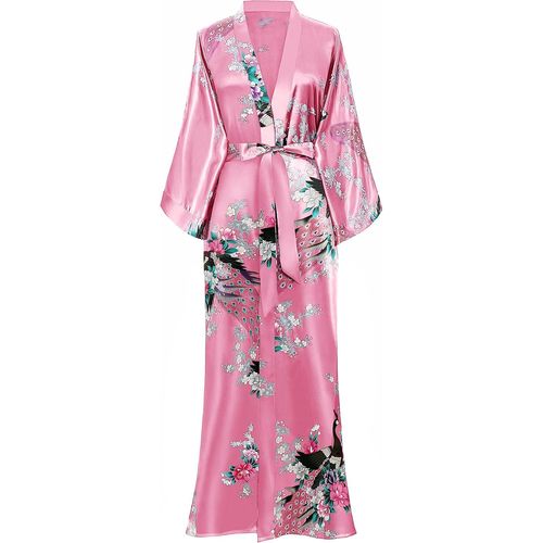 Kimono Robe De Nuit Femme Robe De Chambre Longue Robe De Nuit Peacock Kimono Long Chemise De Nuit Kimono 53""/135cm