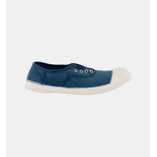 Bensimon Tennis Elly Aveclastique Etillets En Coton Bleu