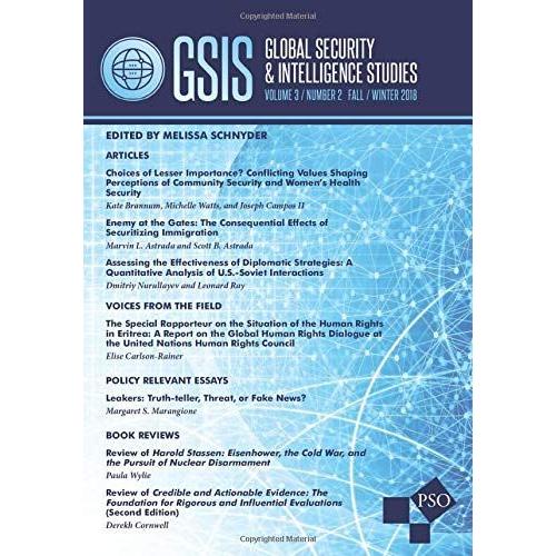 Global Security And Intelligence Studies: Volume 3, Number 2 Fall / Winter 2018