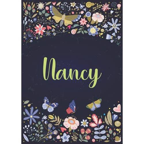 Nancy: Carnet De Notes A5 | Prénom Personnalisé Nancy | Cadeau D'anniversaire Pour Fille, Femme, Maman, Copine, Sur ... | Design: Jardin | 120 Pages Lignée, Petit Format A5 (14.8 X 21 Cm)