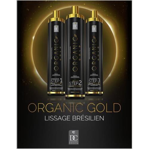 Organic Gold Kit Lissage Brésilien Sans Formol - 1 Litre 