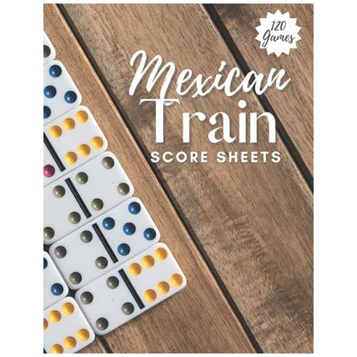 Mexican Train Score Sheets | Mexican Train Dominoes Scorepad | 120 ...