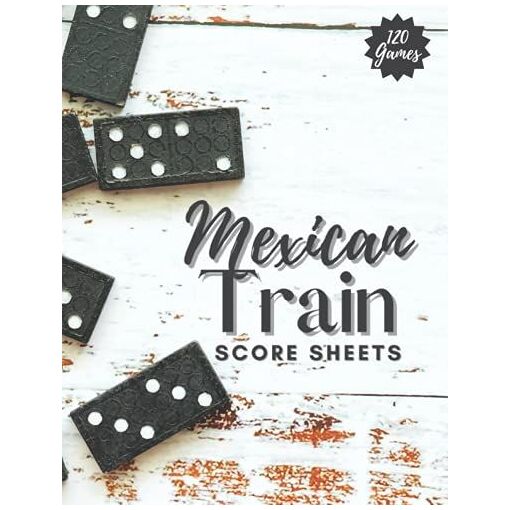 Mexican Train Score Sheets | Mexican Train Dominoes Scorepad | 120 ...