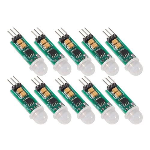 10 PièCes -SR505 Ajuster IR PyroéLectrique Infrarouge Mini PIR Module DéTecteur de Mouvement Module pour