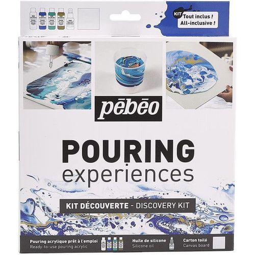 Peinture Acrylique - Pouring - Pébéo - Kit Découverte - 6 Pièces